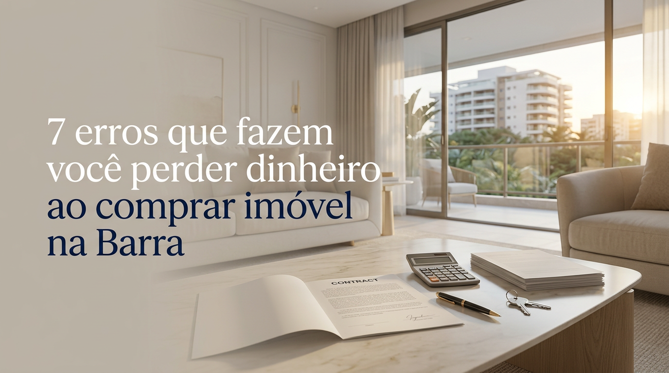 7 erros ao comprar imóvel na Barra da Tijuca — e quanto cada um custa