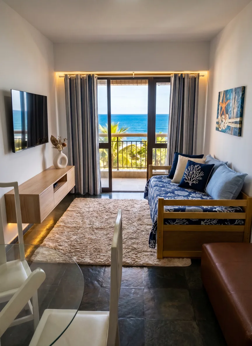 Golden Coast — 2 Flats em Pacote, 130m², 4 Vagas, Frontal Mar
