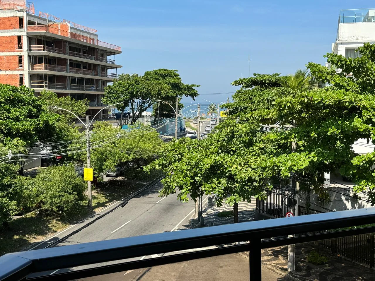 Vista mar da varanda